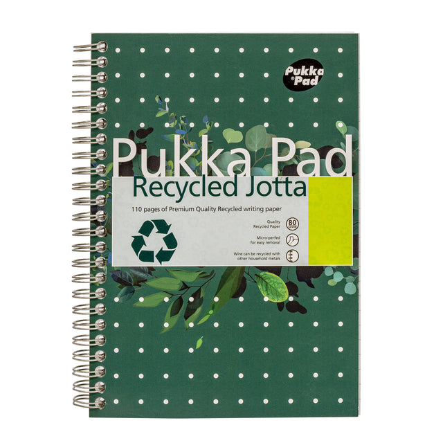 Pukka Pad -  Notitieboek jotta a5 lijn 110pag 80gr gn | 3 stuks