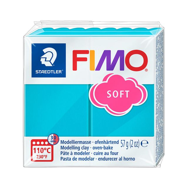 Fimo Staedtler - Modelliermasse Fimo weich 57 Gramm Pfefferminze