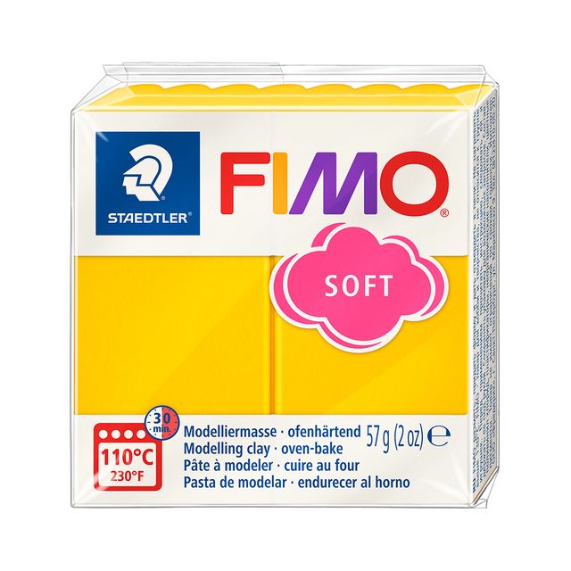 Fimo Staedtler - Modelliermasse Fimo weich 57 Gramm sonnengelb