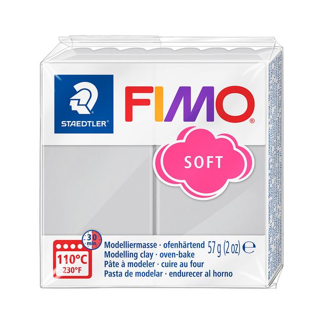 Fimo Staedtler - Modelliermasse Fimo weich 57 Gramm delfingrau