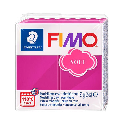 Fimo Staedtler - Modelliermasse Fimo weich 57 Gramm Himbeere