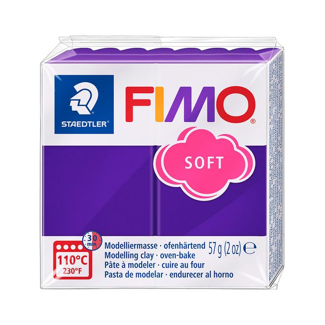 Fimo Staedtler - Modelliermasse Fimo weich 57 Gramm Pflaume