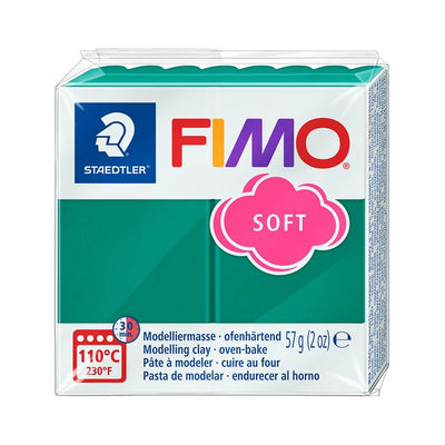 Fimo Staedtler - Modelliermasse Fimo weich 57 Gramm Smaragd