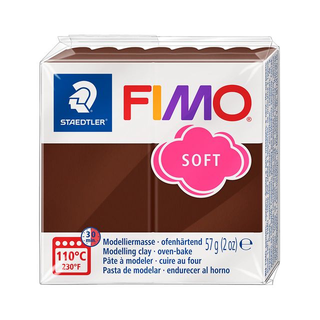 Fimo Staedtler - Modelliermasse Fimo weich 57 Gramm Schokolade