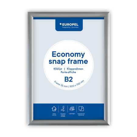 Europel - Klapprahmenschale Economy B2 silber