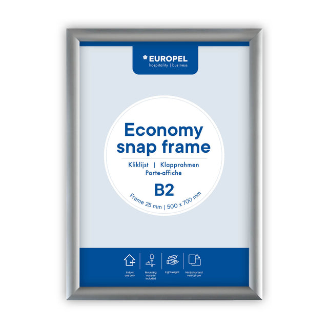 Europel - Klapprahmenschale Economy B2 silber