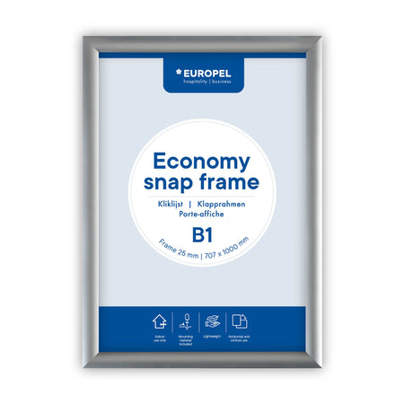 Europel - Klapprahmenschale Economy B1 silber