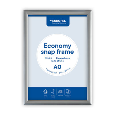 Europel - Klickrahmen Economy A0 Silber | 5 Stück