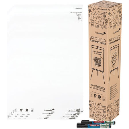 Legamaster - Flipchartpapier SKETCH ECO blanko 5x 20 Blatt