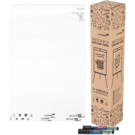 Legamaster - Flipchartpapier SKETCH ECO blanko 2x 50 Blatt