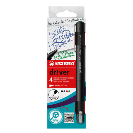 Stabilo - Fineliner dr!ver fein sortiert 4 Stück