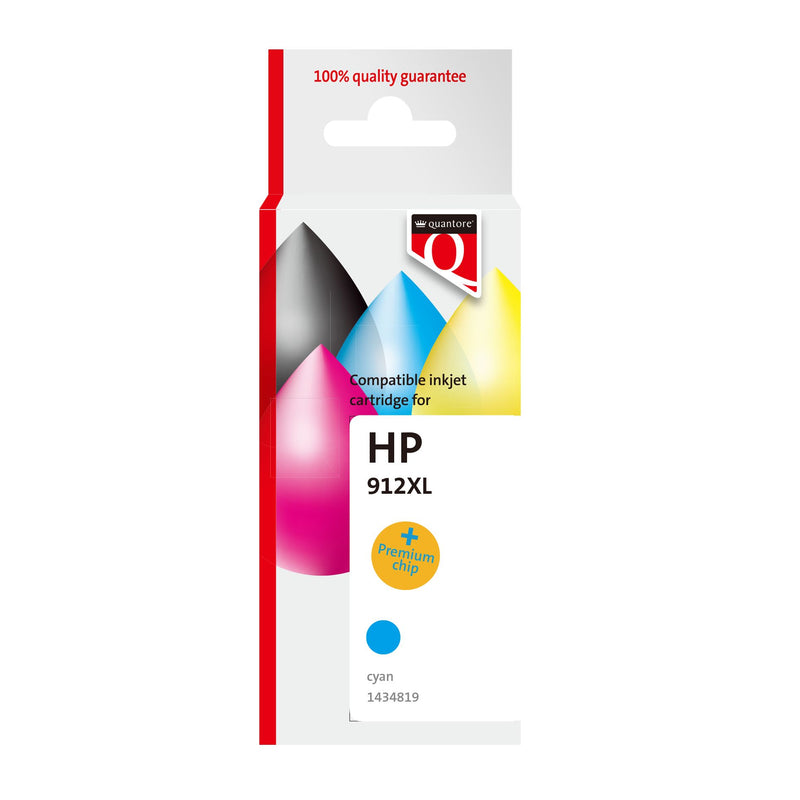 Quantore – Tintenpatronen-Alternative für HP 912XL 3YL81AE hc blau
