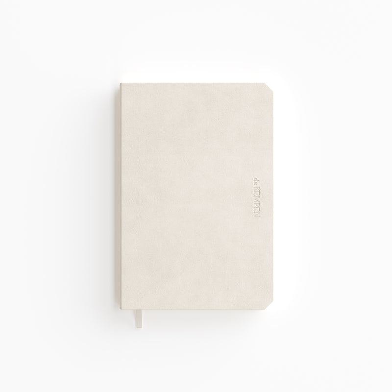 De KEMPEN - Notizbuch Cotton Vanilla 110x160mm blanko 160 Seiten 90gr weiß