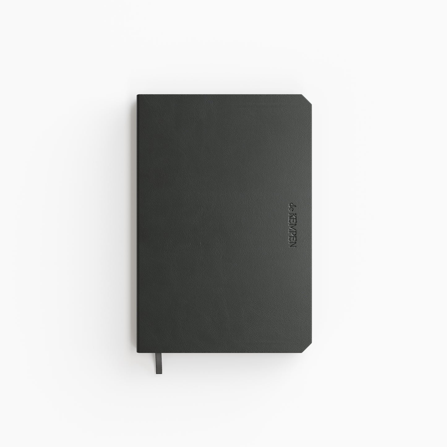 De KEMPEN - Notizbuch Ashblack 110x160mm blanko 160 Seiten 90gr schwarz
