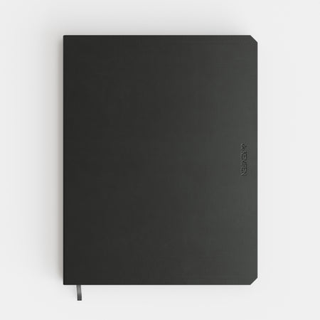 De KEMPEN - Notizbuch Ashblack 171x220mm Linie 192 Seiten 90gr schwarz