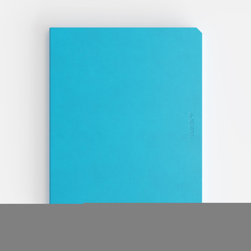 De KEMPEN - Notizbuch Limitless 171x220mm blanko 192 Seiten 90gr leuchtend blau