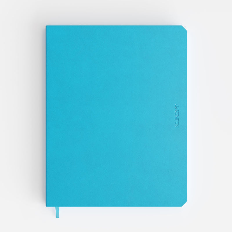 De KEMPEN - Notizbuch Limitless 171 x 220 mm, Linie 192 Seiten, 90 g, leuchtend blau