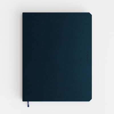 De KEMPEN - Notizbuch Silence 171x220mm blanko 192 Seiten 90gr dunkelblau