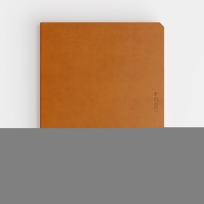 De KEMPEN - Notizbuch Atlas 171x220mm blanko 192 Seiten 90gr braun