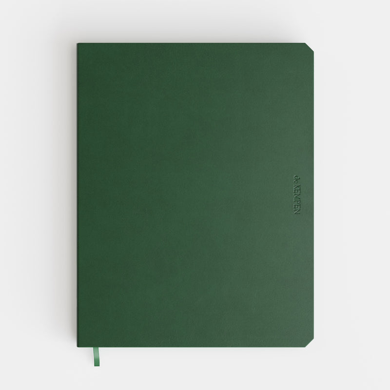 De KEMPEN - Notizbuch Origin 171x220mm blanko 192 Seiten 90gr grün