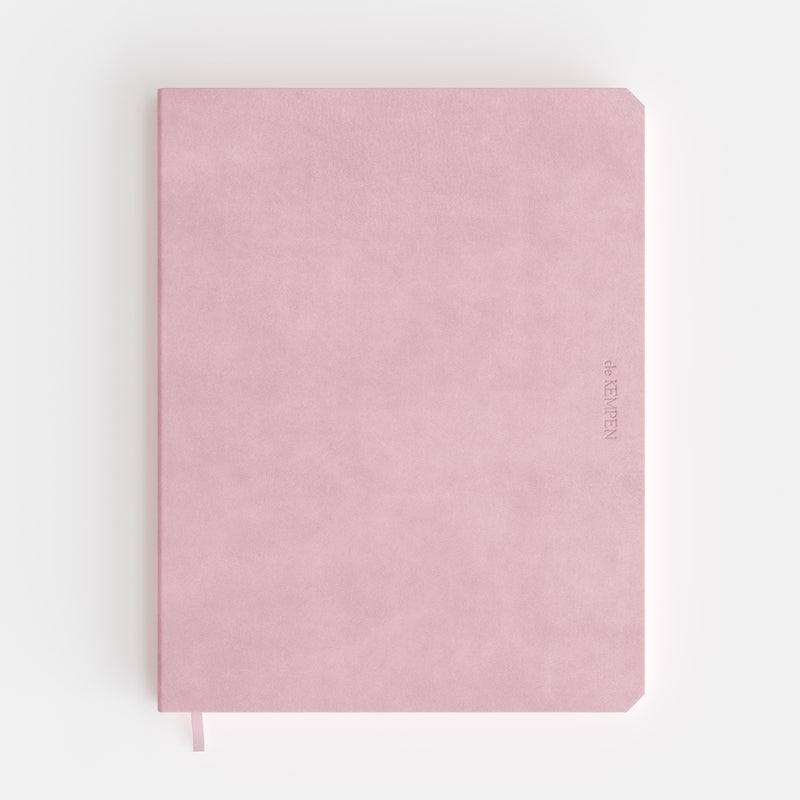De KEMPEN - Notizbuch Brut 171x220mm blanko 192 Seiten 90gr rosa