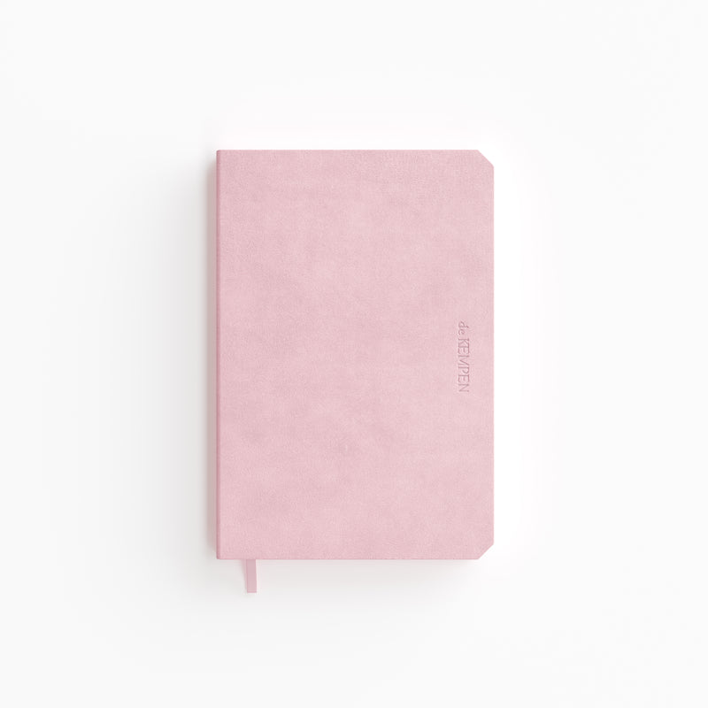 De KEMPEN - Notizbuch Brut 110x160mm blanko 160 Seiten 90gr rosa
