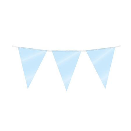 Bruna office - Partyflagge Folie Babyblau | 6 Stück