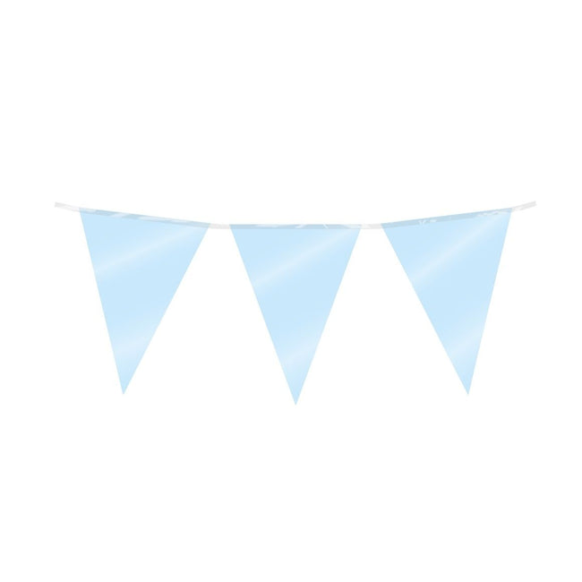 Bruna office - Partyflagge Folie Babyblau | 6 Stück