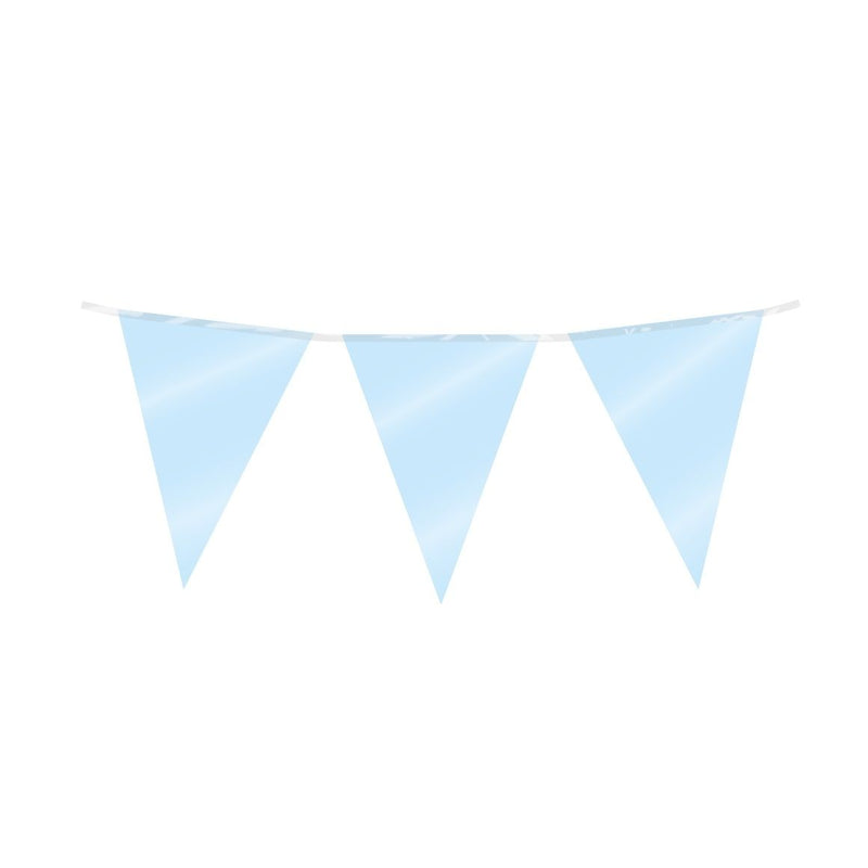 Bruna office - Partyflagge Folie Babyblau | 6 Stück