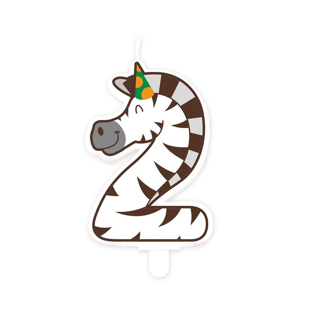 Bruna Büro - Dschungelkerze 2 Zebra | 4 Stück