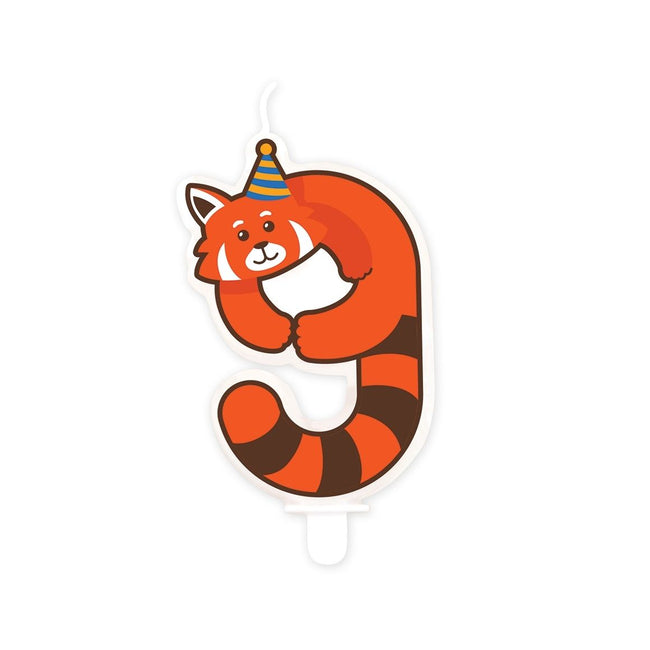 Bruna Büro - Dschungelkerze 9 Red Panda | 4 Stück