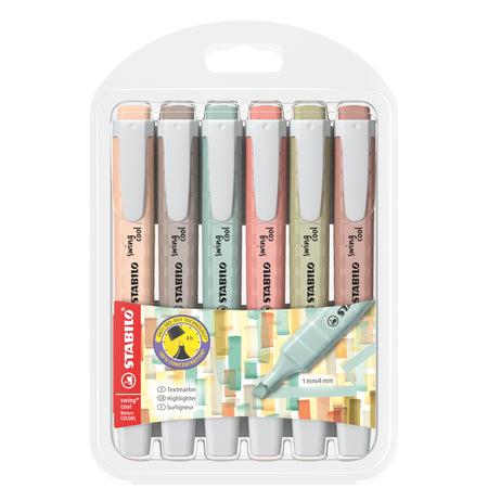 Stabilo -  Markeerstift swing cool nature assorti 6st | 5 stuks