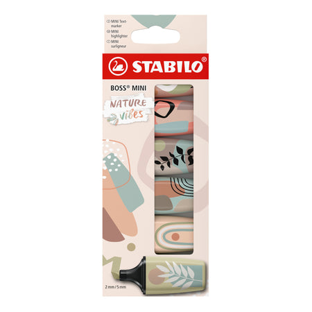 Stabilo - Textmarker Boss Mini Nature Ass 6 Stück