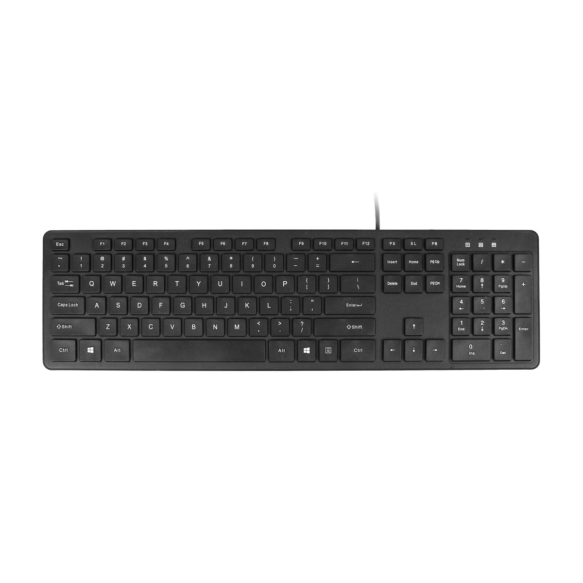 Quantore - Tastatur qwerty kabelgebunden usb-a schwarz