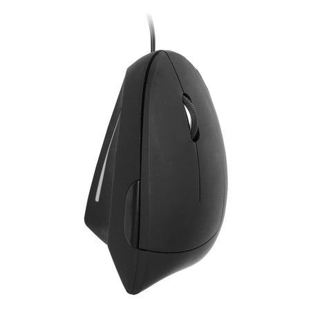 Quantore - Ergonomische Maus kabelgebunden USB-A schwarz | 48 Stück
