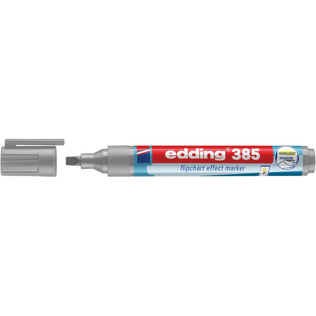 Edding - Filzstift 385 Flipchart-Pinsel silbergrau