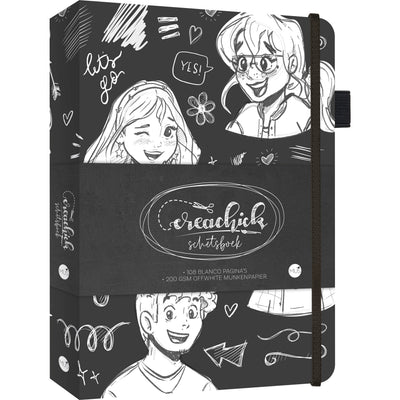 Crea Chick - Skizzenbuch CreaChick Schwarz