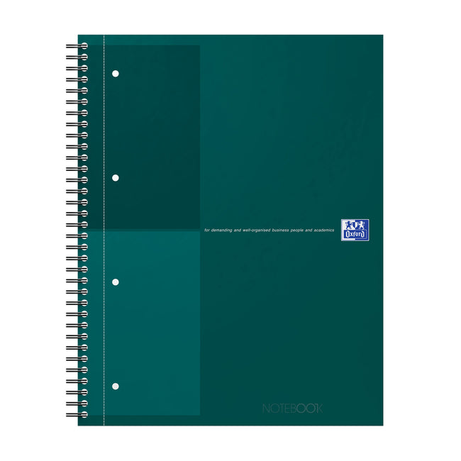 Oxford - Spiralblock Oxf International Notebk A4+ Line Green