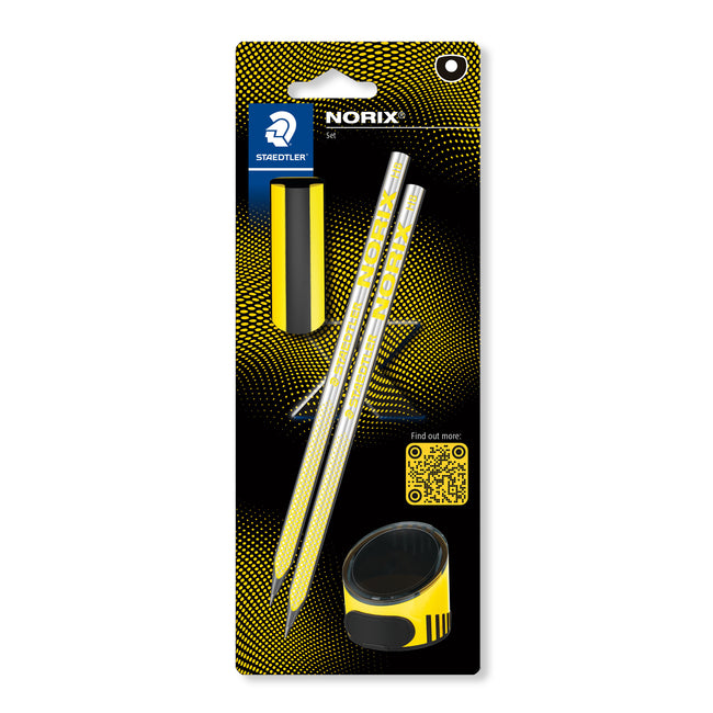 Staedtler - Graphitstift Norix Blister 2 Stück HB schwarz gelb
