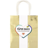 Folia Paper - Geschenktüte Folia Gold Kraft 18x21x8cm 7 Stück