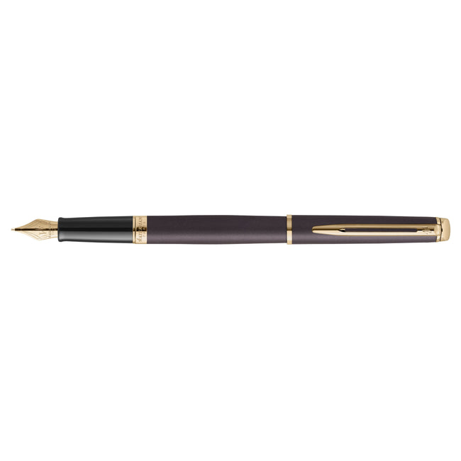 Waterman - Füllfederhalter Hemisp Fashion GT F Metallic Schwarz