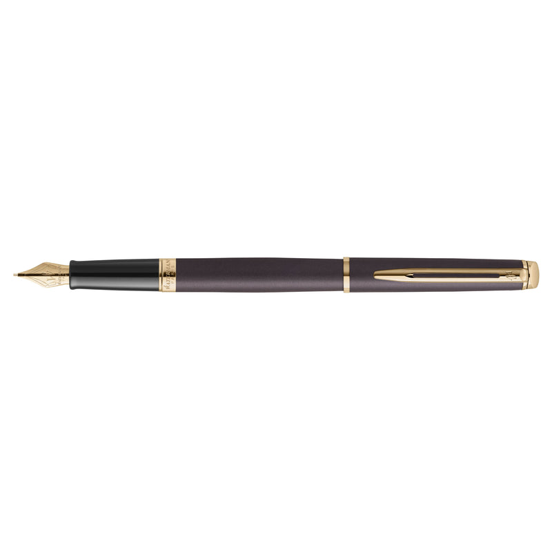 Waterman - Füllfederhalter Hemisp Fashion GT M Metallic Schwarz
