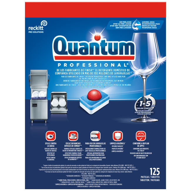 Quantum Professional - Spülmaschinentabs Quantum Pro All-in-one 125 Stück