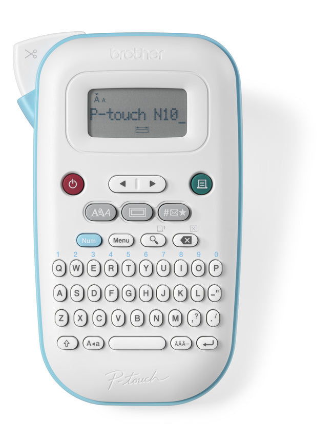 Brother - Etikettendrucker P-touch Btag PT-N10 tragbar qwerty 12mm weiß | 3 Stück