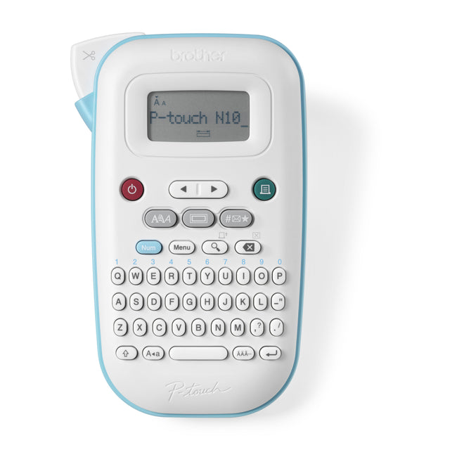 Brother - Etikettendrucker P-touch Btag PT-N10 tragbar qwerty 12mm weiß | 3 Stück