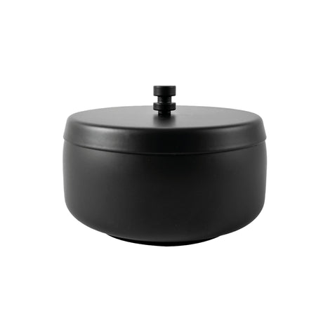 BRASQ - Tischaschenbecher Modell 1 Liter mit schwarzem Deckel