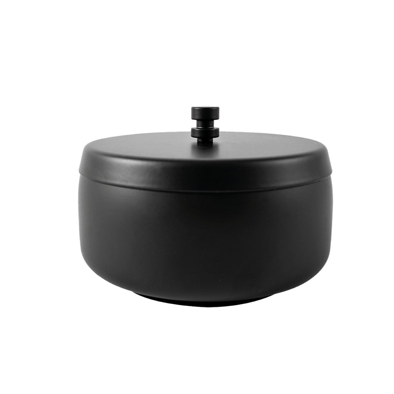 BRASQ - Tischaschenbecher Modell 1 Liter mit schwarzem Deckel