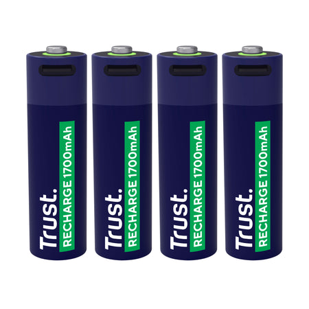 Trust - Batterie USB-C wiederaufladbar AA 4 Stück