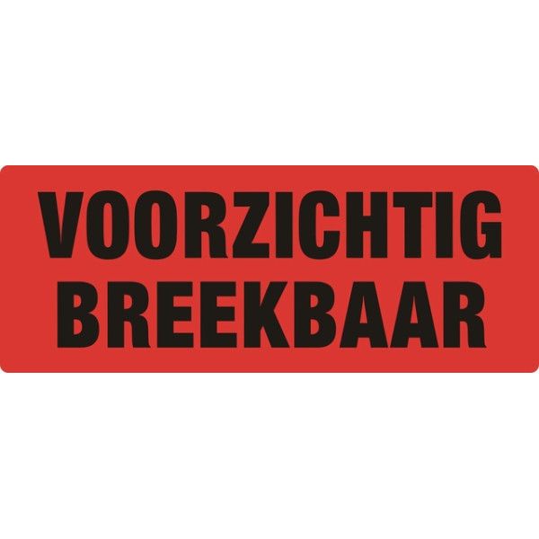IEZZY - Warnschild vorsichtig zerbrechlich 500 Stück | 10 Stück