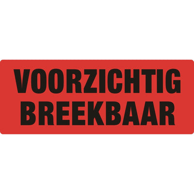 IEZZY - Warnschild vorsichtig zerbrechlich 500 Stück | 10 Stück